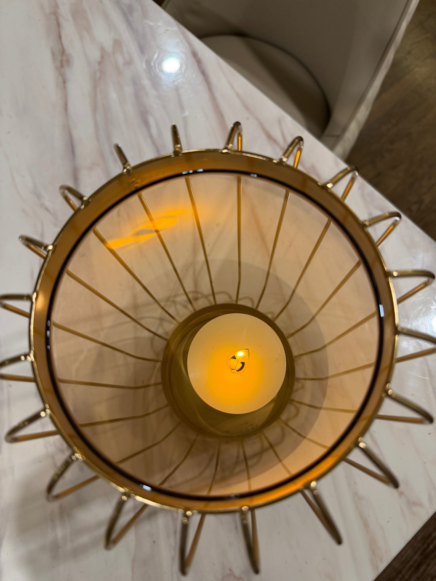 Gilded Lantern Vase Grand - Short