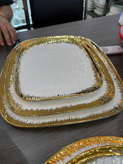 Aurum Royale Square Dish Set - 3 Piece