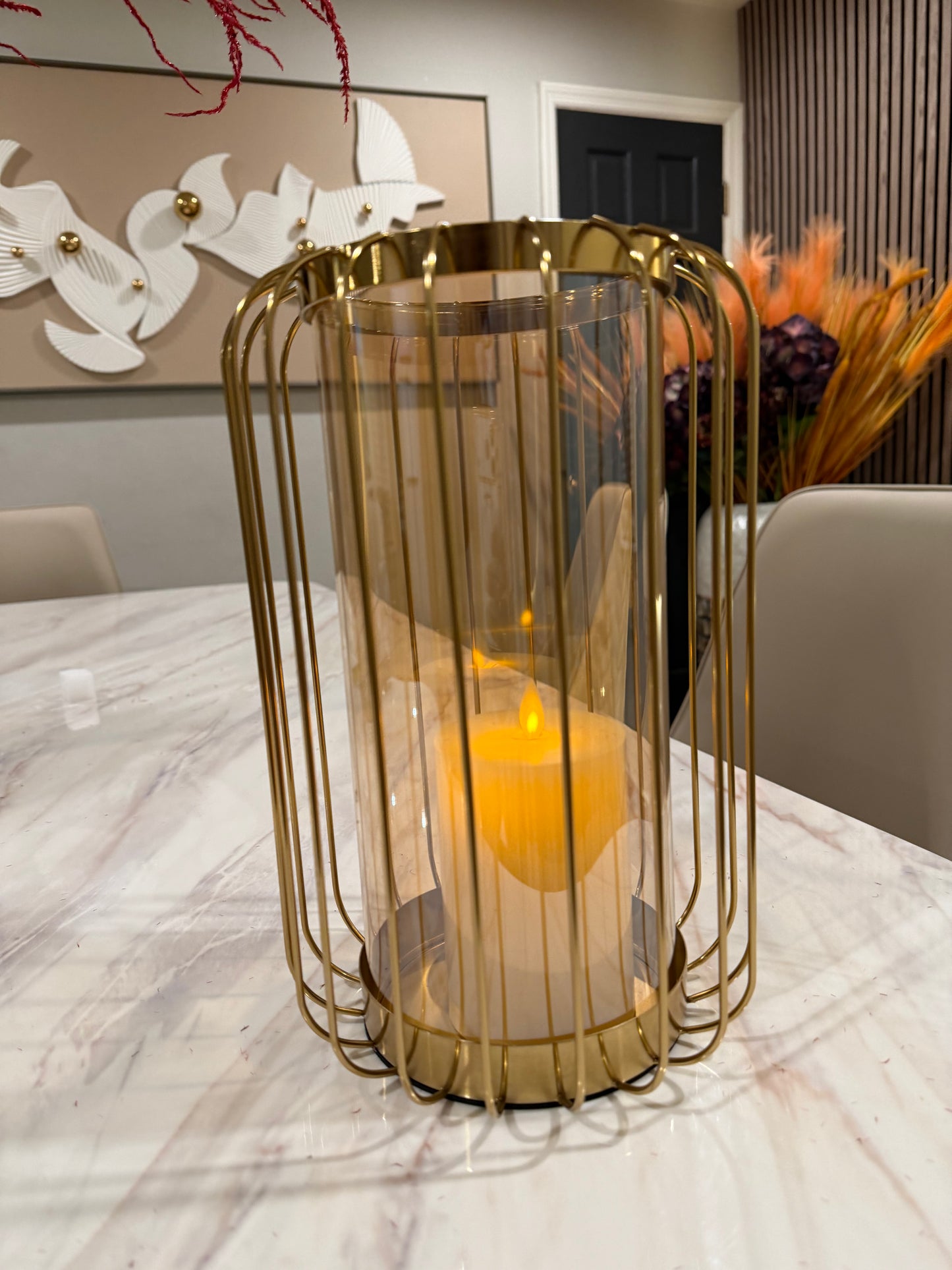 Gilded Lantern Vase Grand - Short