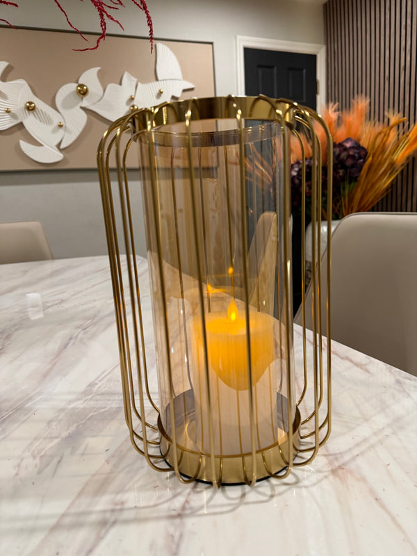 Gilded Lantern Vase Grand - Short