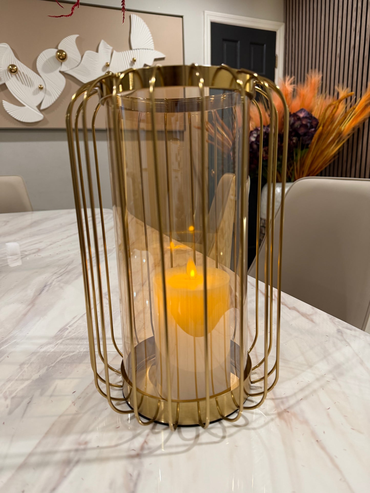 Gilded Lantern Vase Grand - Short