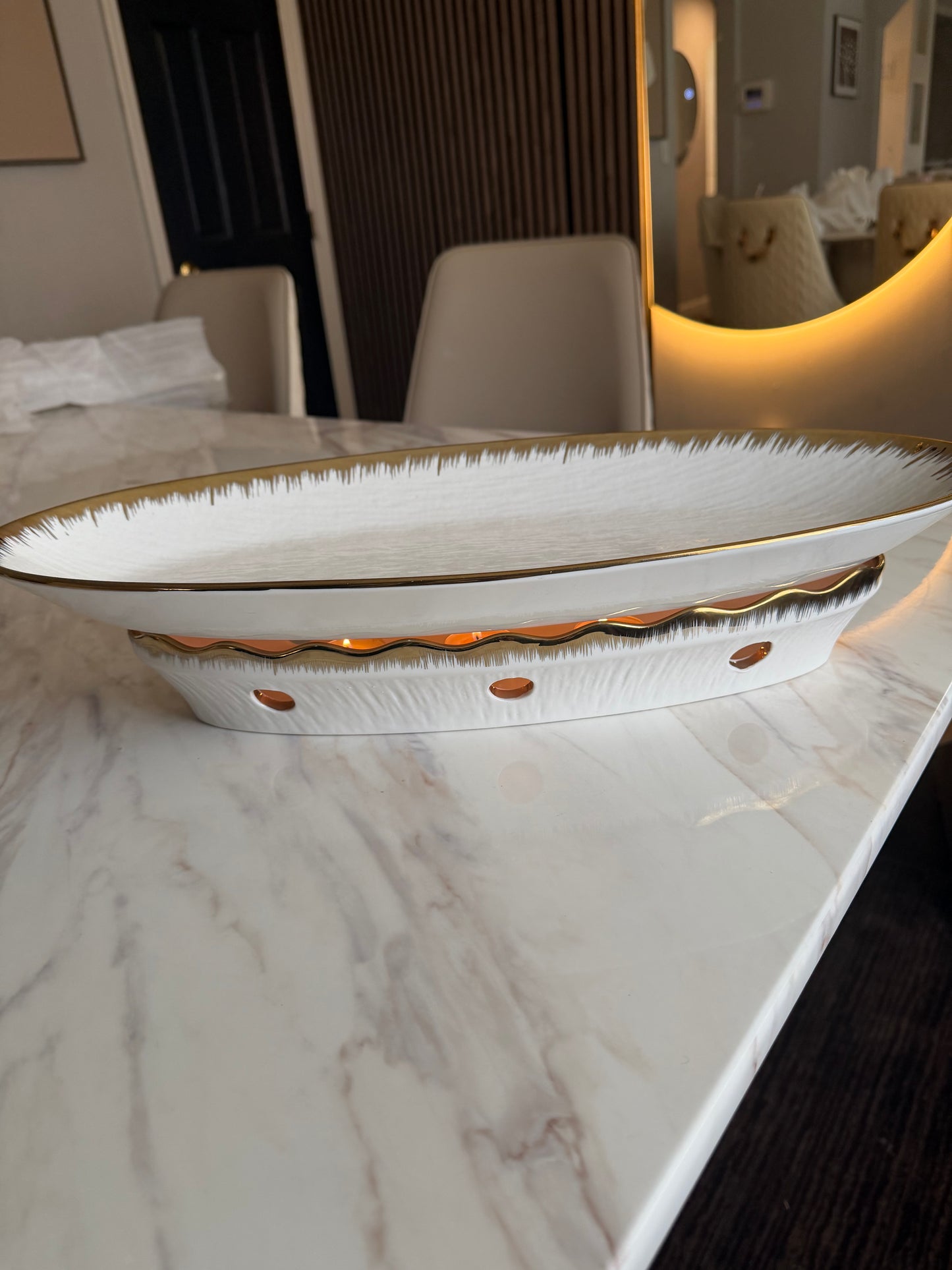 Aurum Candlelit Serving Set - 2 Piece