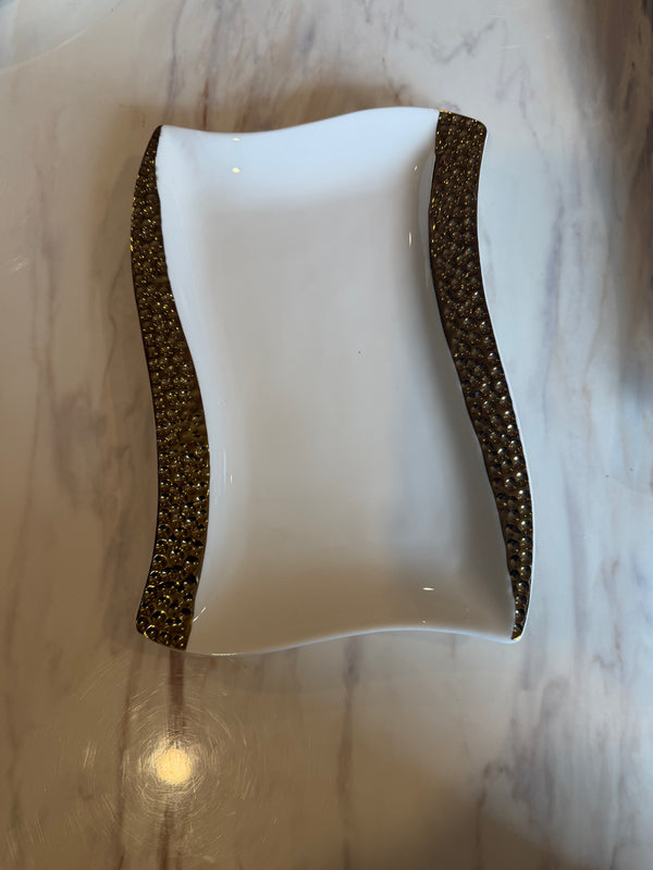 Gilded Wave Platter Set - 4 Piece