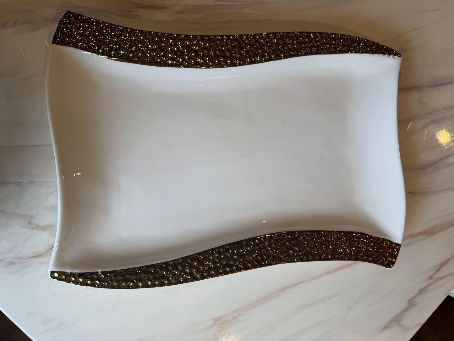 Gilded Wave Platter Set - 4 Piece