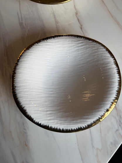 Aurum Gilded Plate Set - 3 Piece