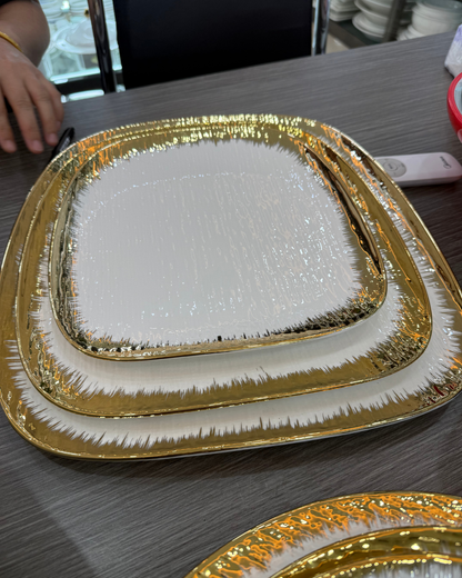 Aurum Royale Square Dish Set - 3 Piece