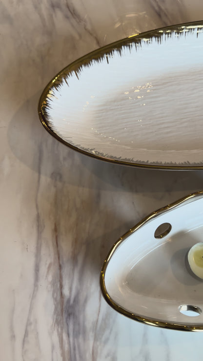 Aurum Candlelit Serving Set - 2 Piece